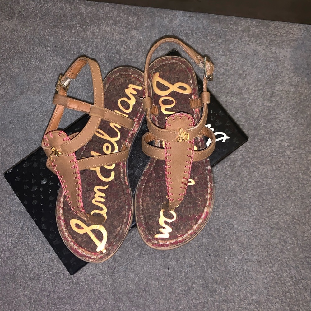 Sam Edelman Girls Saddle/Pink Size 12